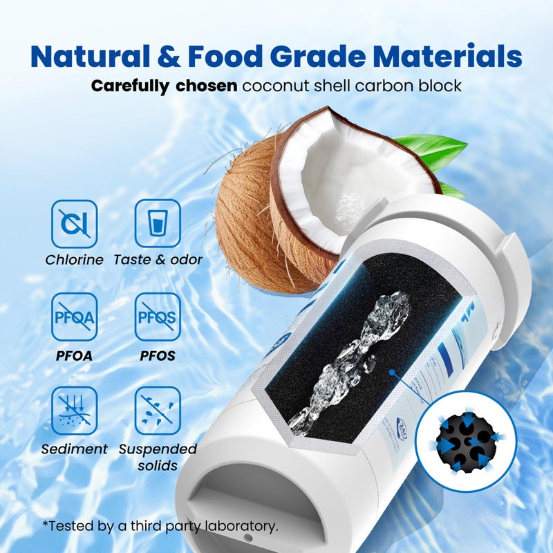 Waterspecialist فلتر مياه بديل Waterspecialist XWF لـ GEÂ® XWF، معتمد من NSF، 3 فلاتر (ليس XWFEÂ®) - Image 4